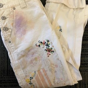 Free People Patchwork Carpenter Pants